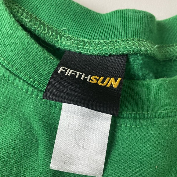 Fifth Sun Christmas Holiday Womens XL sweatshirt Cats & Dogs Sloth Green Fleece - Picture 10 of 12